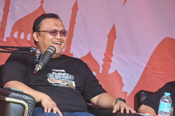 
					Sekretaris Jenderal PKS Muhammad Kholid di panggung Live Podcast 