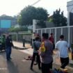 Sebuah kecelakaan tunggal terjadi di Jalan HOS Cokroaminoto, Kelurahan Gondangdia, Kecamatan Menteng, Jakarta Pusat pada Jumat siang (6/6/2025).