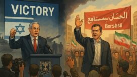 ua Pemimpin, Dua Narasi: Usai Perang, Klaim Kemenangan Bergema. (ilustrasi oleh AI)