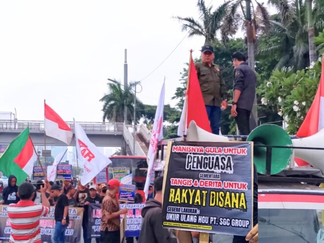 
					Soal PT SGC : DPR RI dan kemenentian ATR/BPN Kembali Di Gruduk Triga Lampung