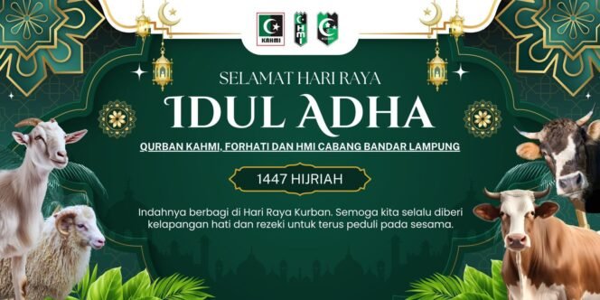 
					KAHMI, FORHATI, dan HMI Cabang Bandar Lampung Siap Laksanakan Qurban 3 Ekor Sapi pada Idul Adha 1447 H