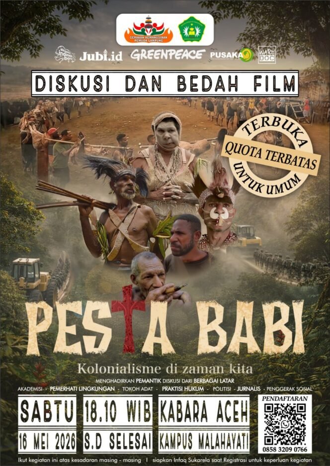 
					Diskusi & Bedah Film Pesta Babi menggandeng BEM Univ Malahayati, Yasir : Film ini adalah Edukasi masyarakat Lintas Generasi