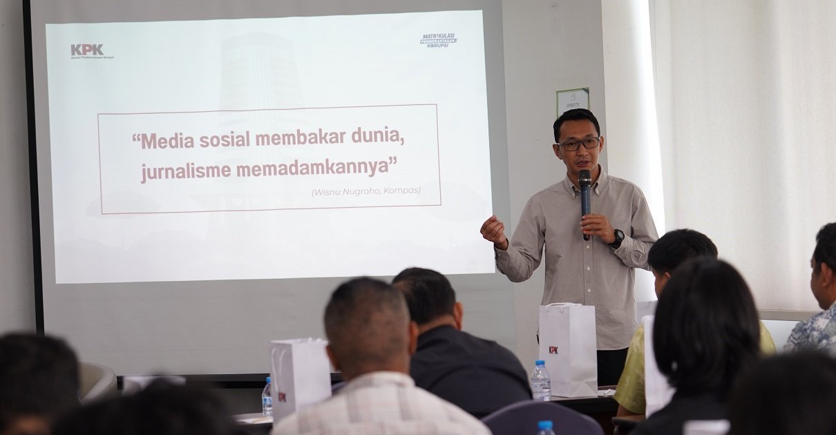 Matrikulasi Pemberantasan Korupsi 2026 yang digagas khusus jurnalis media massa dan Temu Kawan Artsy yang digagas khusus untuk ilustrator lokal, yang diselenggarakan di Manado, Sulawesi Utara, Rabu (19/8). 